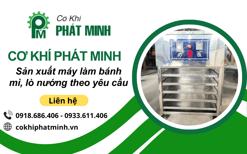 sản xuất máy làm bánh mì, lò nướng theo yêu cầu